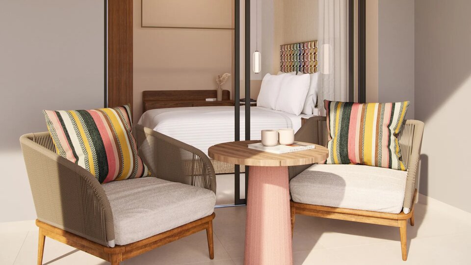 Tiara Holidays - Avali Mar-Bella - Rooftop Deluxe Double Room Mountain view - terasa